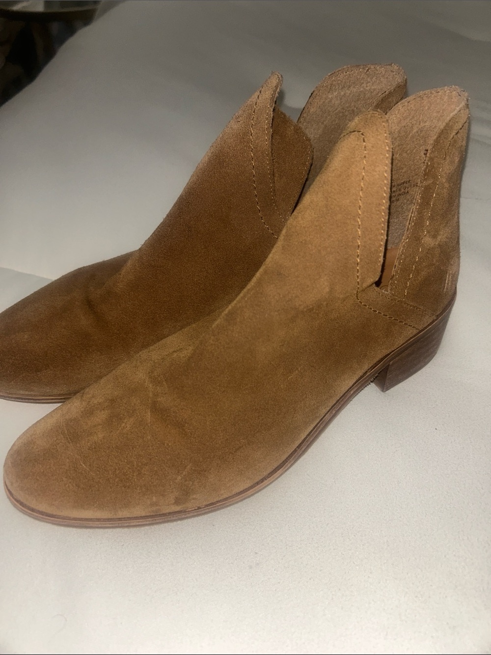 Coconuts by Matisse Tan Suede Ankle Booties
